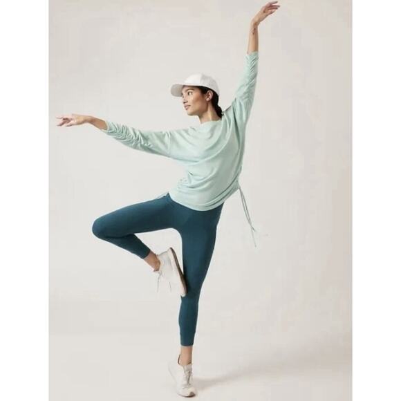 Athleta 3X Salutation Stash II Ruch Craft 7/8 Tight Dark Sardinia Blue NWOT $119 - Picture 4 of 4